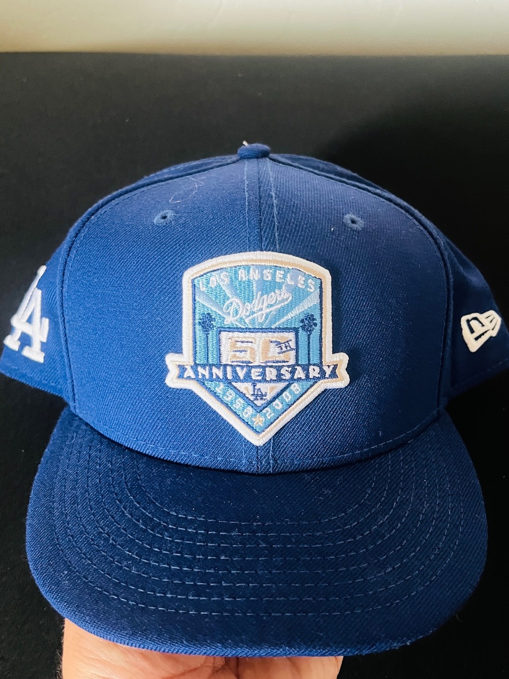 New Era Los Angeles Dodgers Royal Blue 50th Anniversary Patch Hat